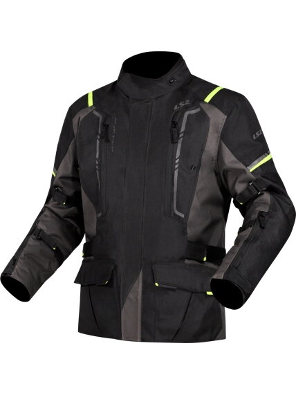 LS2 NARVIK MAN JACKET GREY BLACK H-V YELLOW