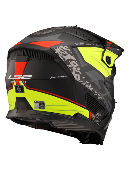 LS2 OF606 DRIFTER DEVOR M.BLACK H-V YELLOW-06 5
