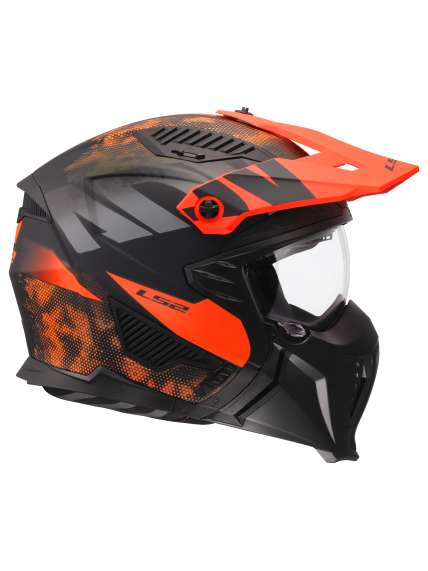 LS2 OF606 DRIFTER GAS GREY ORANGE-06 3 LS2 OF606 DRIFTER GAS GREY ORANGE-06 3