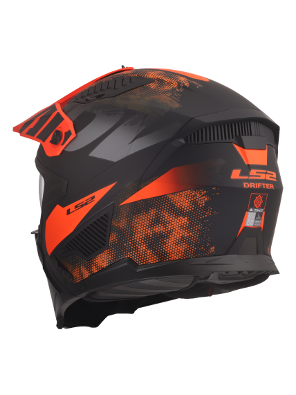 LS2 OF606 DRIFTER GAS GREY ORANGE-06 4