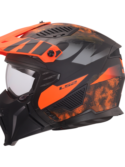 LS2 OF606 DRIFTER GAS GREY ORANGE-06 9 LS2 OF606 DRIFTER GAS GREY ORANGE-06 9