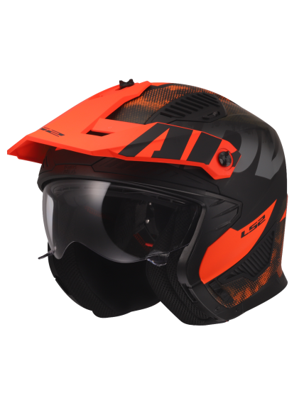 LS2 OF606 DRIFTER GAS GREY ORANGE-06 1 LS2 OF606 DRIFTER GAS GREY ORANGE-06 1