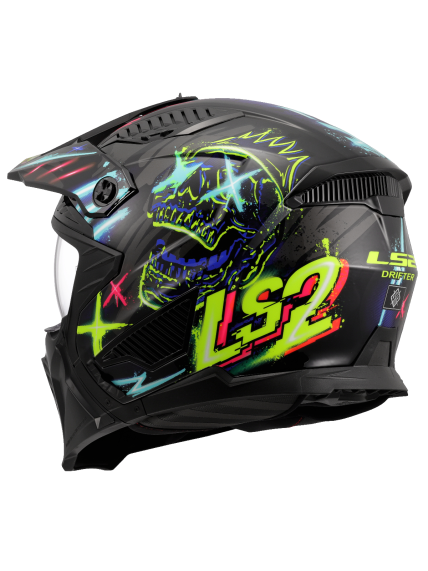LS2 OF606 DRIFTER RAYZ BLACK BLUE-06 5