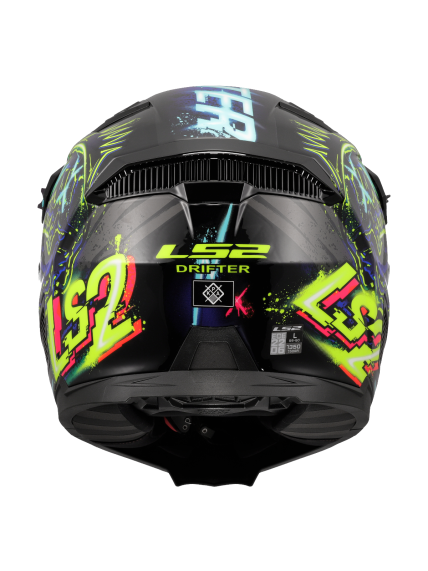LS2 OF606 DRIFTER RAYZ BLACK BLUE-06 6