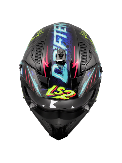 LS2 OF606 DRIFTER RAYZ BLACK BLUE-06 1 LS2 OF606 DRIFTER RAYZ BLACK BLUE-06 1