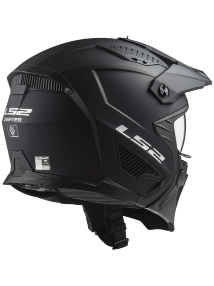 LS2 OF606 DRIFTER SOLID MATT BLACK-06 3