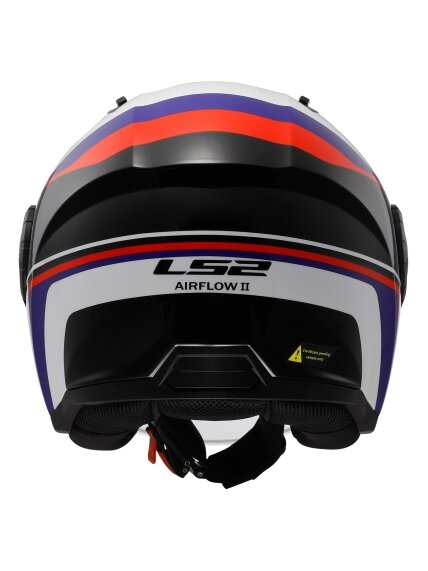 LS2 OF616 AIRFLOW II RUSH WHITE BLUE RED-06 3 LS2 OF616 AIRFLOW II RUSH WHITE BLUE RED-06 3
