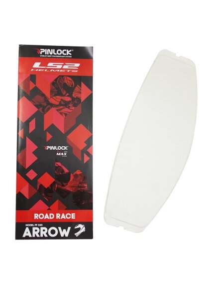LS2 PINLOCK ANTI FOG CLEAR FF323, FF327, FF818 (ARROW, CHALLENGER, STORM III) DKS 147 LS2 PINLOCK ANTI FOG CLEAR FF323, FF327, FF818 (ARROW, CHALLENGER, STORM III) DKS 147