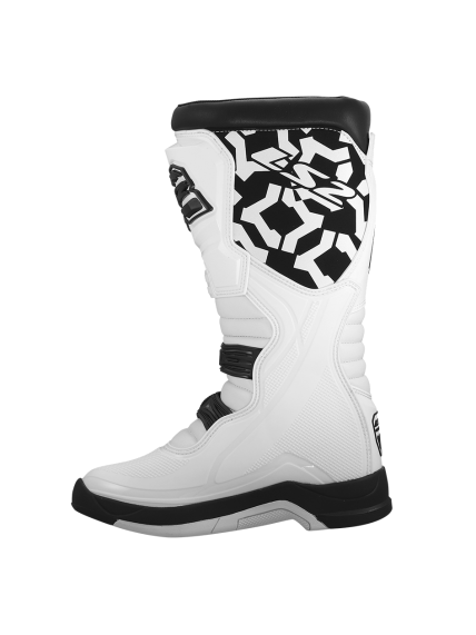 LS2 RAPTOR MAN BOOTS BLACK WHITE 1