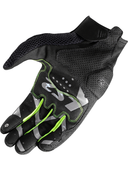LS2 RAY II MAN GLOVES BLACK H-V YELLOW 1 LS2 RAY II MAN GLOVES BLACK H-V YELLOW 1