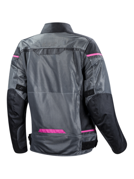 LS2 RIVA LADY JACKET BLACK DARK GREY PINK 1 LS2 RIVA LADY JACKET BLACK DARK GREY PINK 1