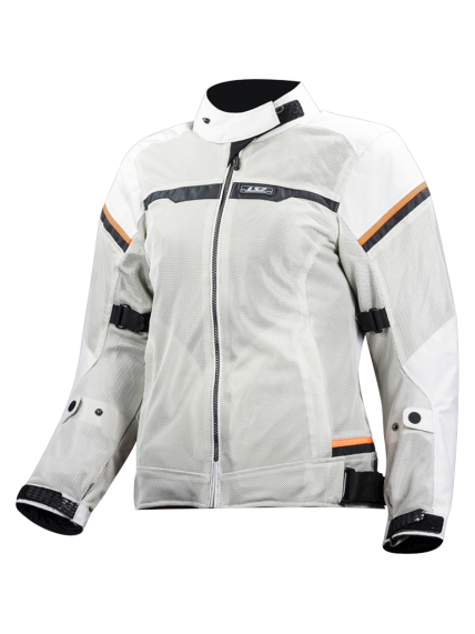 LS2 RIVA LADY JACKET LIGHT GREY H-V ORANGE