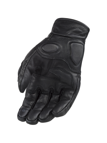 LS2 RUST MAN GLOVES BLACK LEATHER 1