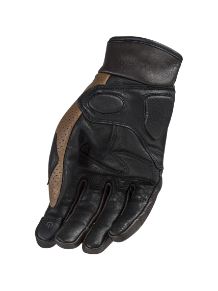 LS2 RUST MAN GLOVES BROWN LEATHER 1