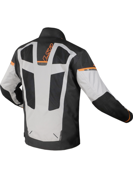 LS2 SCOUT MAN JACKET BLACK GREY ORANGE 1