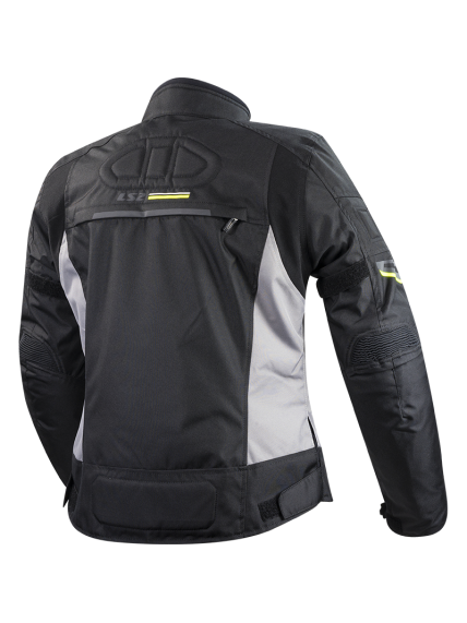 LS2 SHADOW LADY JACKET BLACK TITAN H-V YELLOW 1