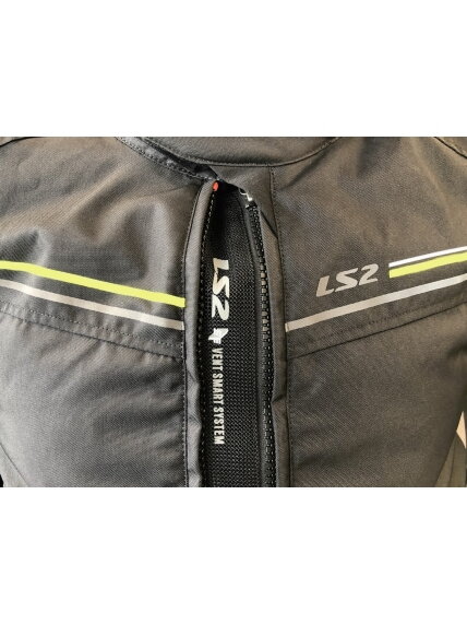 LS2 SHADOW MAN JACKET BLACK TITANIUM H-V YELLOW 4