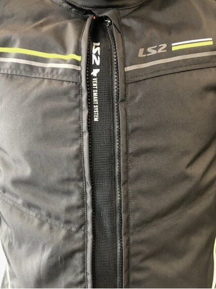 LS2 SHADOW MAN JACKET BLACK TITANIUM H-V YELLOW 3