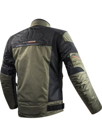 LS2 SHADOW MAN JACKET KHAKI BLACK H-V ORANGE 1 LS2 SHADOW MAN JACKET KHAKI BLACK H-V ORANGE 1