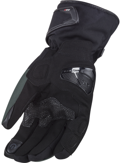 LS2 SNOW MAN GLOVES BLACK GREEN 1