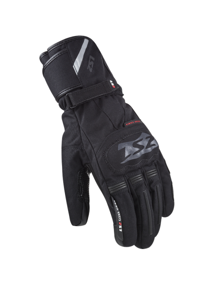 LS2 SNOW MAN GLOVES BLACK