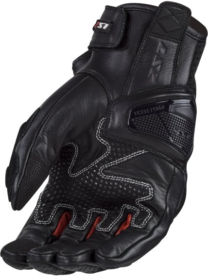 LS2 SPARK 2 LEATHER MAN GLOVES BLACK RED 1 LS2 SPARK 2 LEATHER MAN GLOVES BLACK RED 1