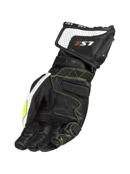 LS2 SWIFT RACING GLOVES BLACK NEON YELLOW 1