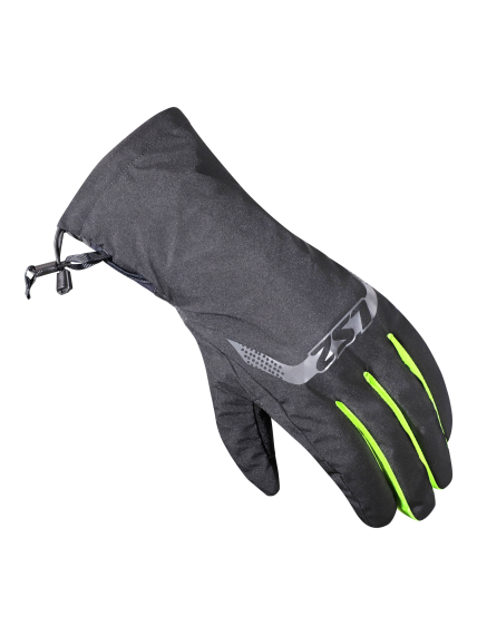 LS2 THERMORAIN GLOVES BLACK H-V YELLOW LS2 THERMORAIN GLOVES BLACK H-V YELLOW