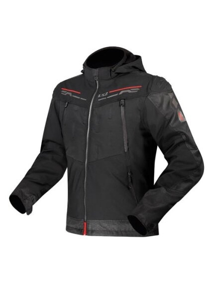 LS2 ZIRCONIUM MAN JACKET BLACK RED LS2 ZIRCONIUM MAN JACKET BLACK RED