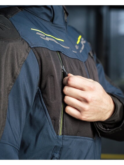 LS2 ZIRCONIUM MAN JACKET BLUE BLACK H-V YELLOW 7