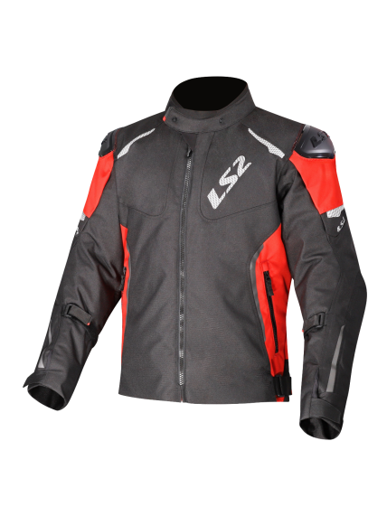 LS2 ZOOM MAN JACKET BLACK RED