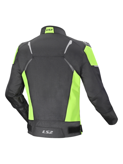 LS2 ZOOM MAN JACKET BLACK YELLOW 1