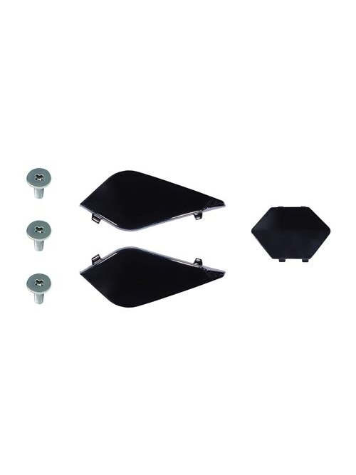 LS2 MX701 PEAK SCREWS+COVERS GLOSS BLACK