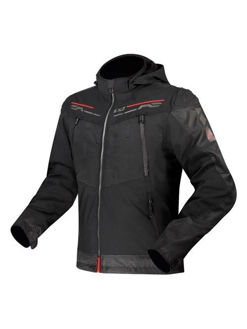 LS2 ZIRCONIUM MAN JACKET BLACK RED