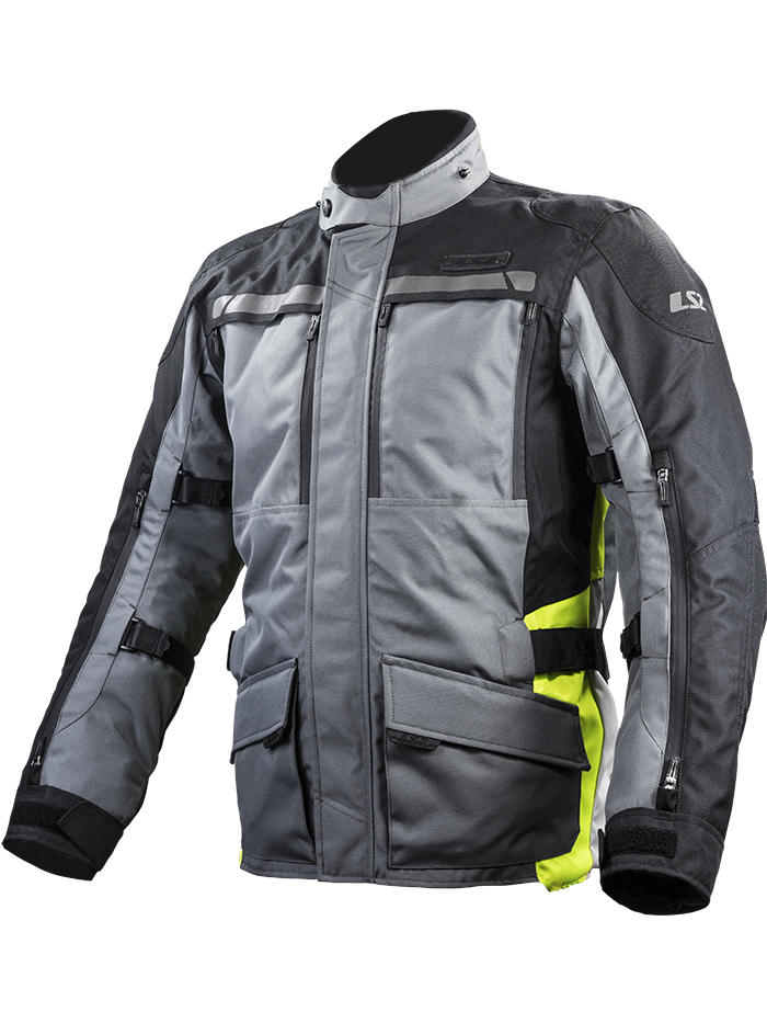 LS2 LANCE MAN JACKET GREY BLACK YELLOW