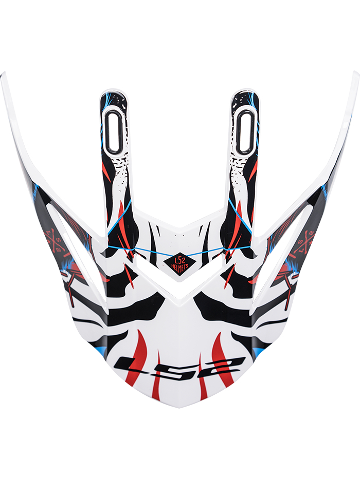 LS2 MX437 PEAK BEAST BLACK WHITE