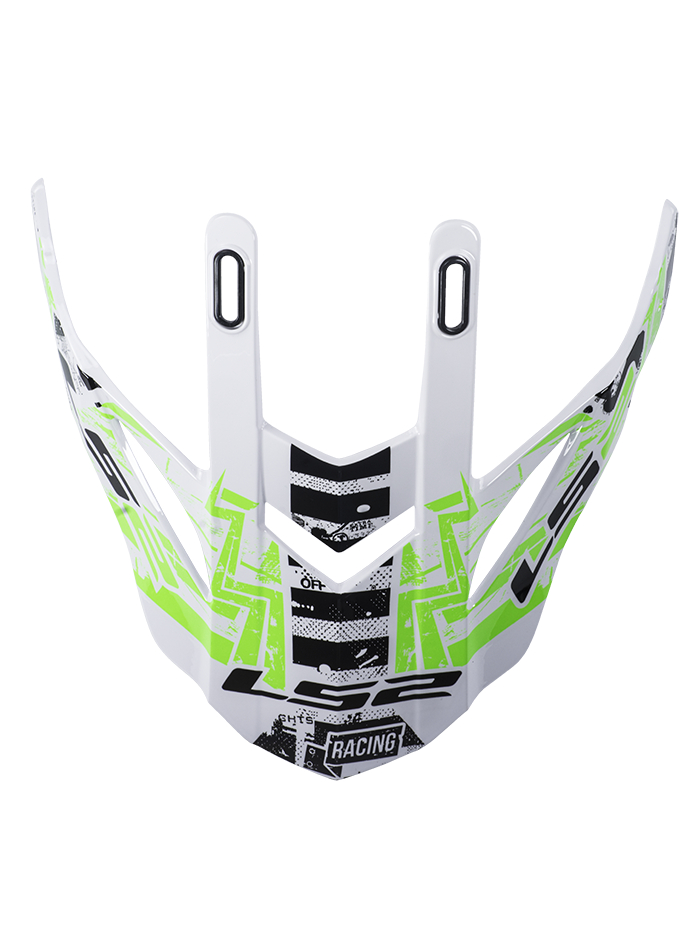 LS2 MX437 PEAK GLITCH WHITE BLACK GREEN