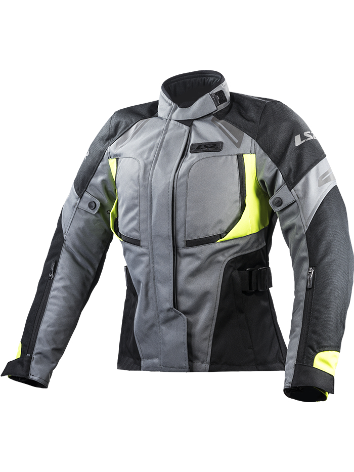 LS2 PHASE LADY JACKET GREY BLACK YELLOW