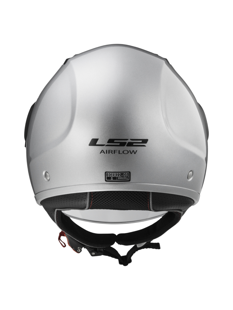 LS2 OF562 AIRFLOW GLOSS SILVER LONG 3