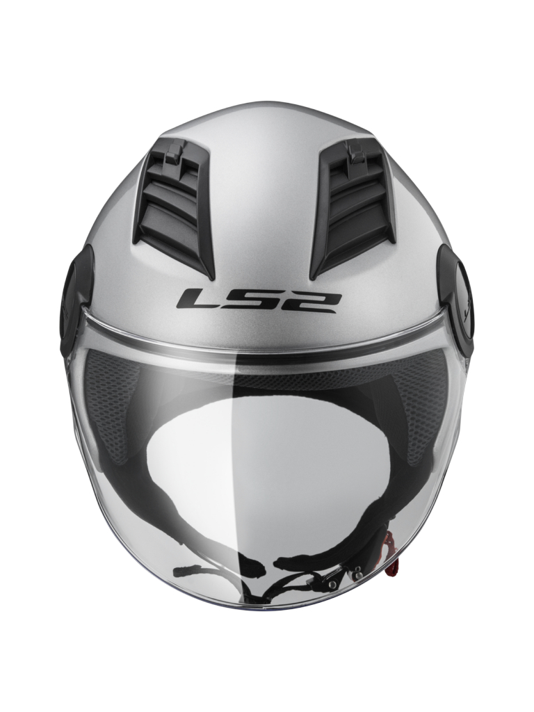 LS2 OF562 AIRFLOW GLOSS SILVER LONG 6