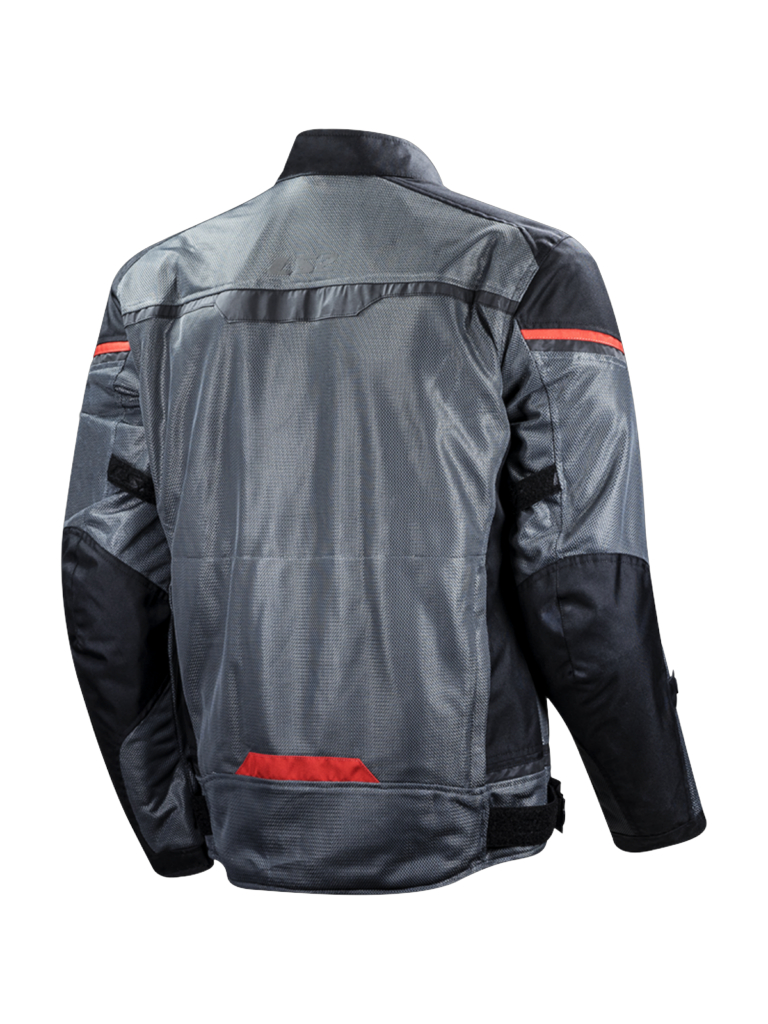 LS2 RIVA MAN JACKET BLACK DARK GREY RED 1