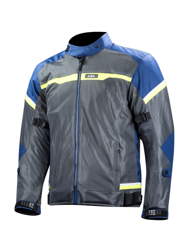 LS2 RIVA MAN JACKET BLUE DARK GREY H-V YELLOW LS2 RIVA MAN JACKET BLUE DARK GREY H-V YELLOW