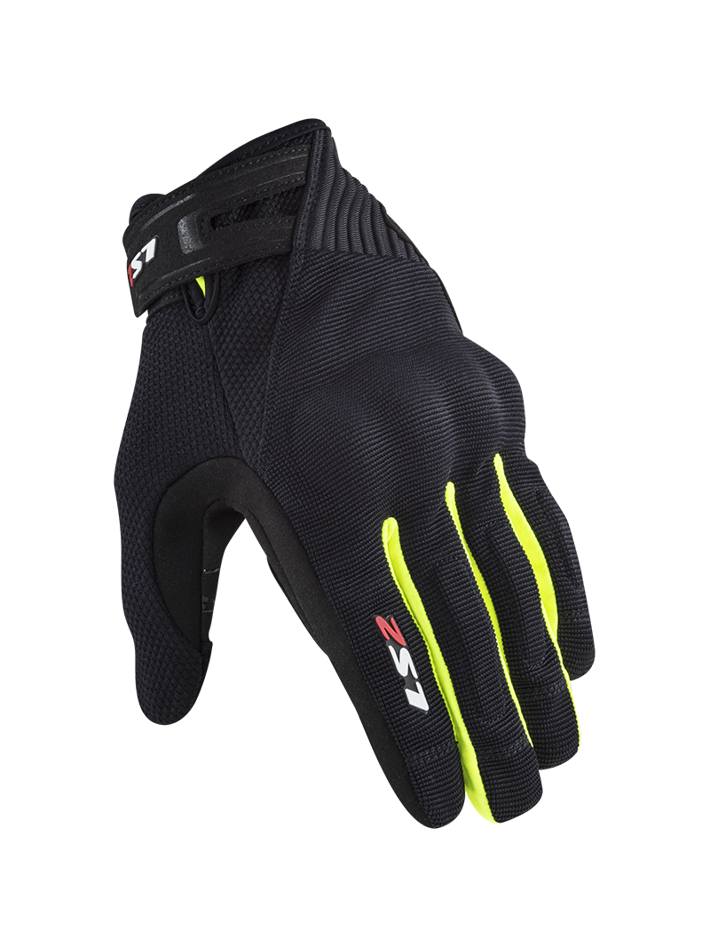 LS2 DART 2 MAN GLOVES BLACK H-V YELLOW LS2 DART 2 MAN GLOVES BLACK H-V YELLOW
