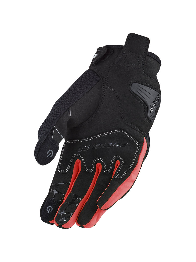 LS2 DART 2 MAN GLOVES BLACK RED 1