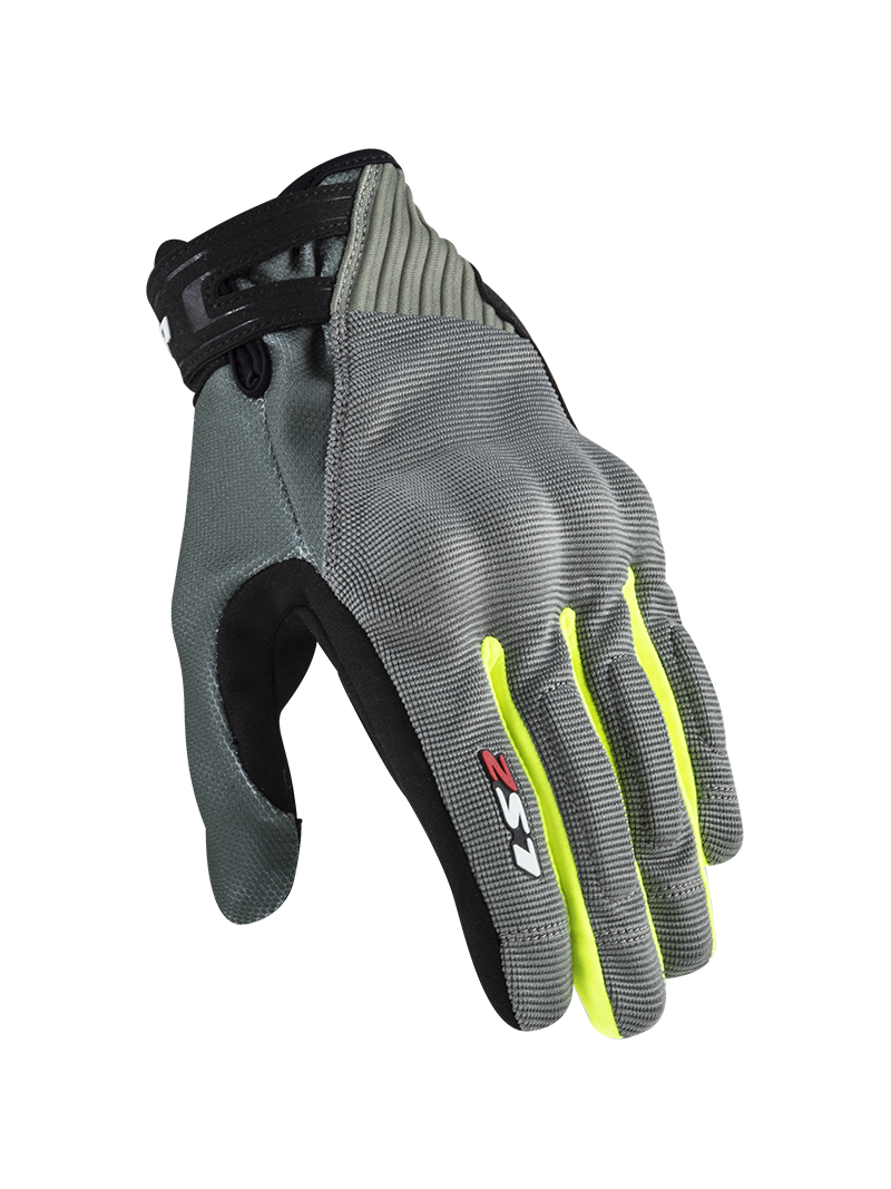 LS2 DART 2 MAN GLOVES GREY H-V YELLOW LS2 DART 2 MAN GLOVES GREY H-V YELLOW