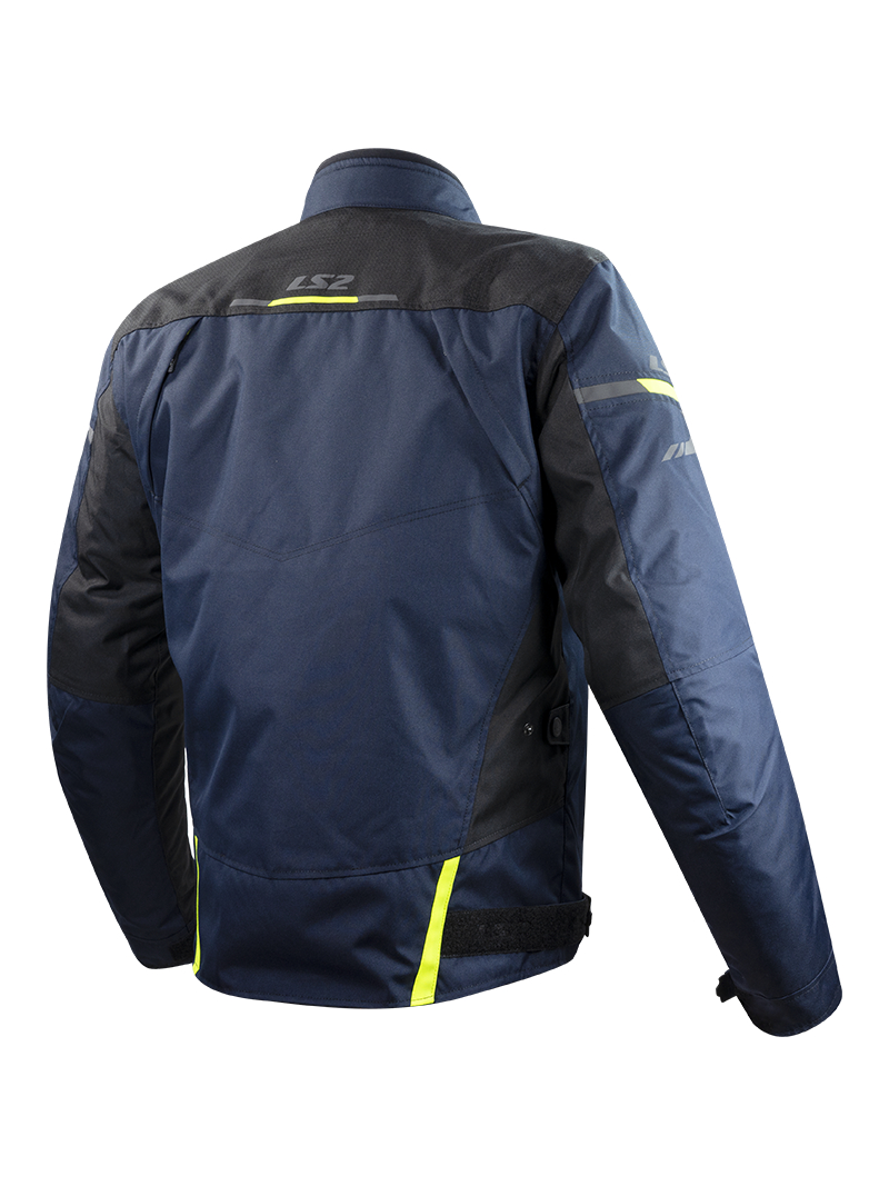 LS2 ENDURANCE MAN JACKET BLUE BLACK H-V YELLOW 1