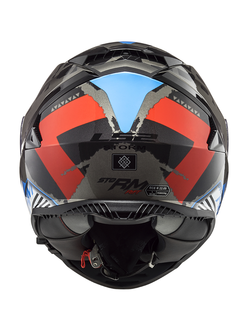 LS2 FF800 Storm SPRINTER Black Red Titanium 3