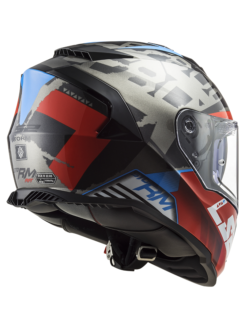 LS2 FF800 Storm SPRINTER Black Red Titanium 4