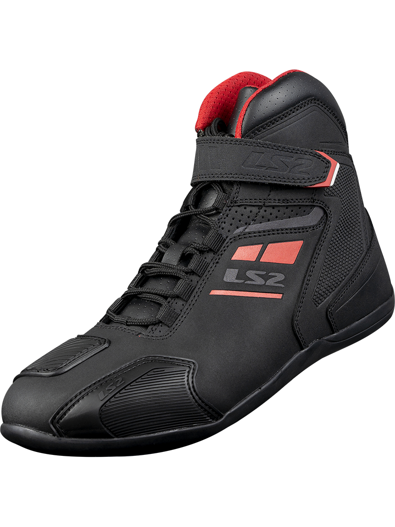 LS2 GARRA LADY BOOTS BLACK RED