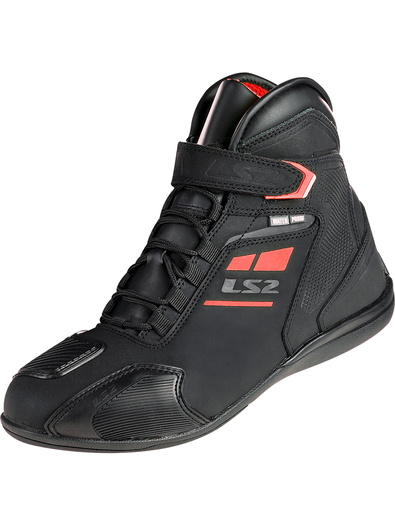 LS2 GARRA LADY BOOTS WP BLACK RED LS2 GARRA LADY BOOTS WP BLACK RED